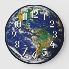 Planet Earth Wall Clock Grote Klok