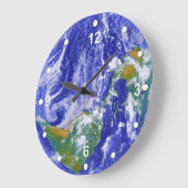 Planet Earth Wall Clock Grote Klok (Hoek)