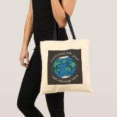 Planet Earth Wereldbol Aangepast Tote Bag (Voorkant (product))