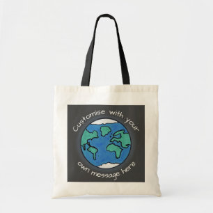 Planet Earth Wereldbol Tote Bag