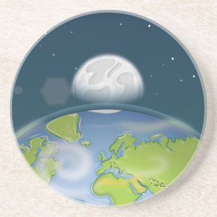 Planet Earth Zandsteen Onderzetter