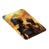 Planet Explorers Afrofuturistic Science Fiction Magneet (Rechterzijde)