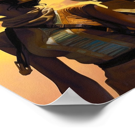 Planet Explorers Afrofuturistic Science Fiction Poster (Hoek)