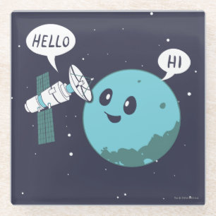 Planet Glazen Onderzetter