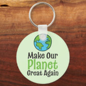 Planet Great Again 2,25" Porte-clés bouton de base (Recto)