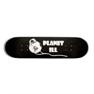 Planet Ill White Wereldbol Skateboard