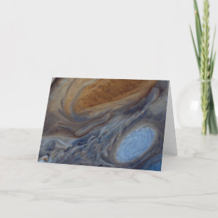 Planet Jupiter Great Red Spot Feestdagen Kaart