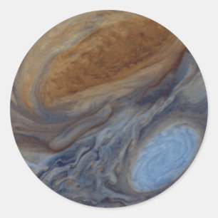 Planet Jupiter Great Red Spot Ronde Sticker