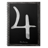 Planet Jupiter hammered zilver gestileerd symbool Notitieboek (Voorkant)