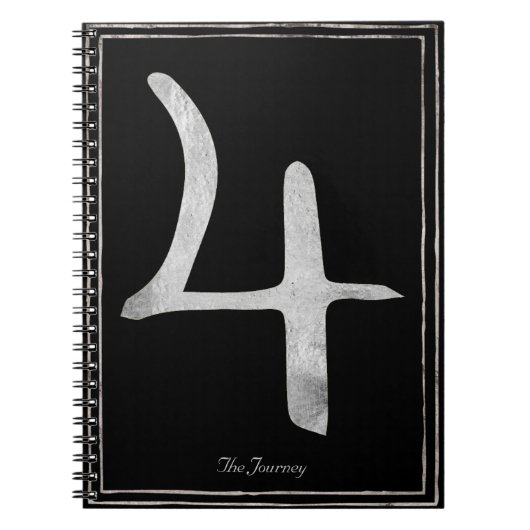 Planet Jupiter hammered zilver gestileerd symbool Notitieboek (Voorkant)