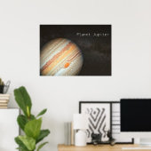 Planet Jupiter Poster (Thuiskantoor)