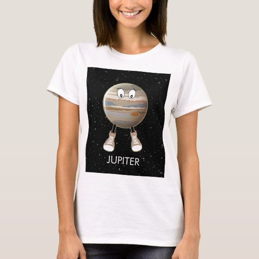Planet Jupiter & Stars T-shirt (Voorkant)
