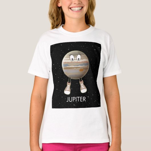 Planet Jupiter & Stars T-shirt (Voorkant)