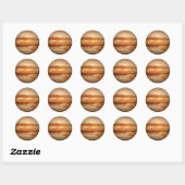 PLANET JUPITER v.3 (zonnestelsel) ~ Ronde Sticker (Vel)