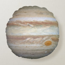 Planet Jupiter Waterverf Round Pillow
