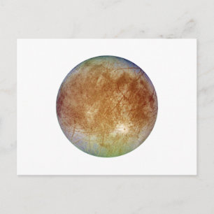 PLANET JUPITER'S MOON EUROPA (zonnestelsel) ~ Briefkaart
