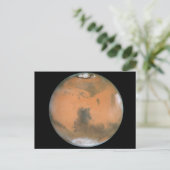 Planet Mars Briefkaart (Staand voorkant)