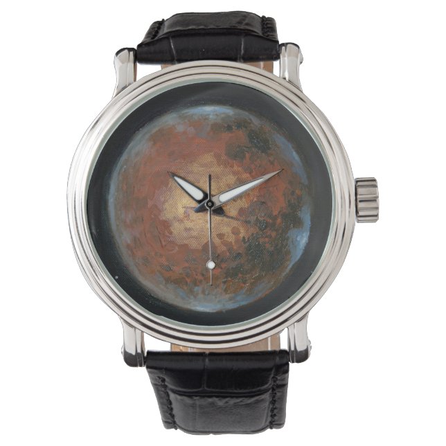 Planet Mars Horloge (Voorkant)