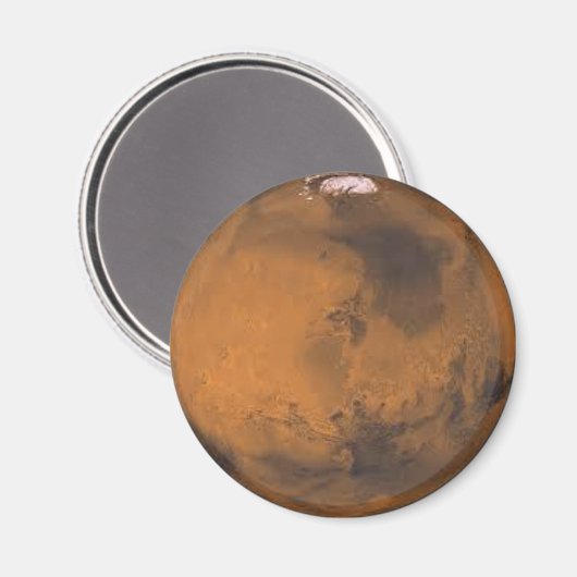 Planet Mars-koelkast of Locker Magnet Magneet (Voorkant / Achterkant)