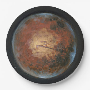 Planet Mars Papieren Bordje