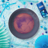 Planet Mars Papieren Bordje (Feest)