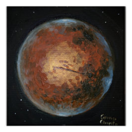 Planet Mars Perfect Poster