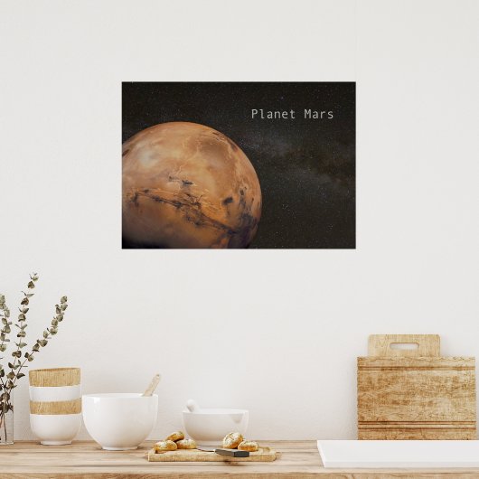 Planet Mars Poster (Keuken)