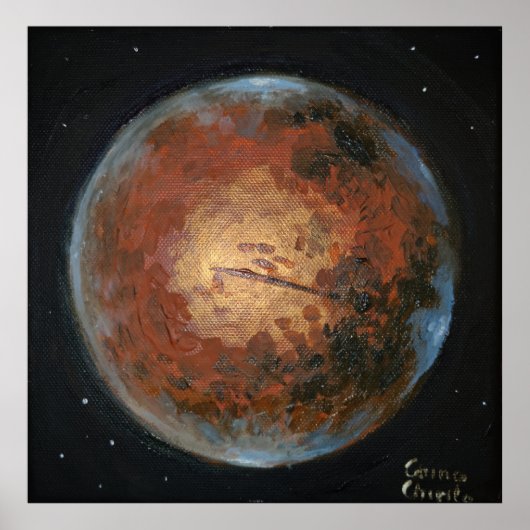 Planet Mars Poster (Voorkant)