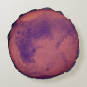 Planet Mars Rond Kussen (Achterkant)