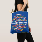 Planet Meeple, White Text Tas (Dichtbij)