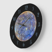 Planet Mercury Astronomy Gemini Acrylic Wall Clock Grote Klok (Hoek)