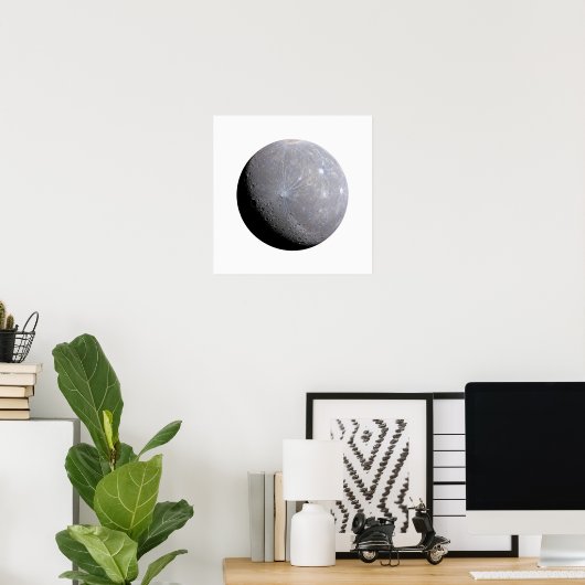 Planet Mercury Poster (Thuiskantoor)