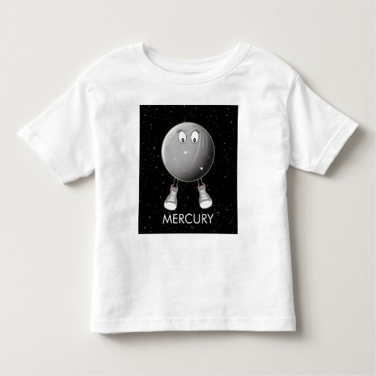 Planet Mercury & Stars Kinder Shirts (Voorkant)