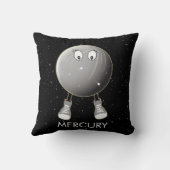 Planet Mercury & Stars Kussen (Achterkant)