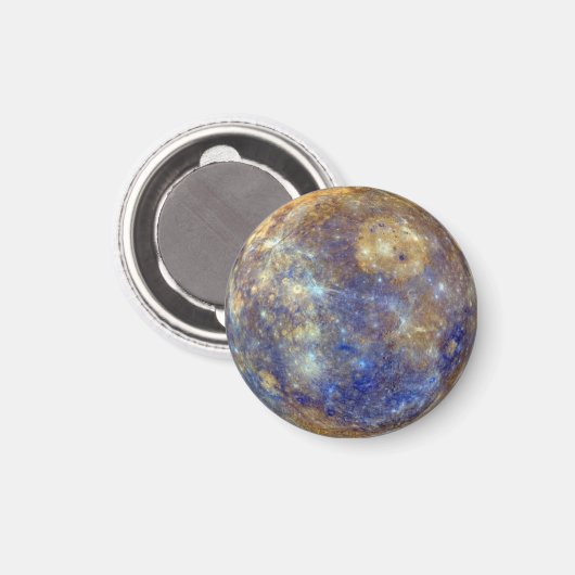 PLANET MERCURY v.2 (zonnestelsel) ~ Magneet (Voorkant / Achterkant)