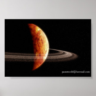 Planet - nabootsing van Geonosis Poster