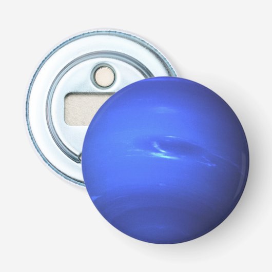 Planet Neptune Button Flesopener (Voorkant)