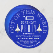 Planet Neptune, het verjaardagsfeestje van de Spac Kaart (Voorkant / Achterkant)