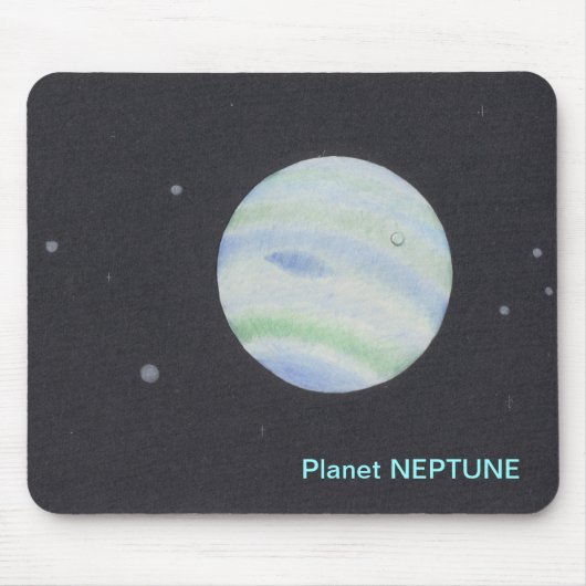 Planet NEPTUNE mousepad Muismat (Voorkant)