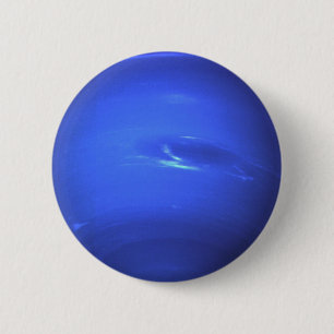 Planet Neptune Ronde Button 5,7 Cm