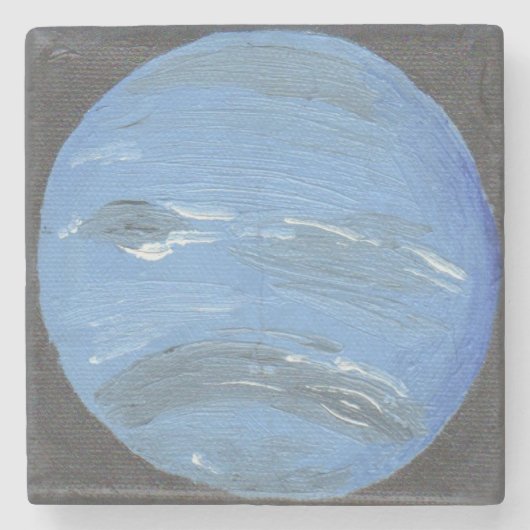 Planet Neptune Stenen Onderzetter (Voorkant)