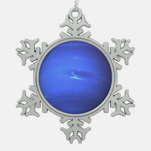 Planet Neptune Tin Sneeuwvlok Ornament