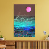 Planet Night Scape Canvas Afdruk (Insitu (Woonkamer))
