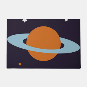 Planet orbit heelal sterrenstelsel deurmat