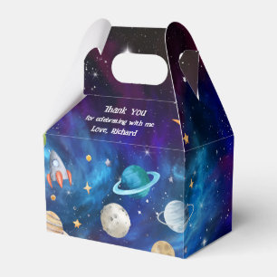 Planet Outer Space Astronaut Birthday Party Bedankdoosjes