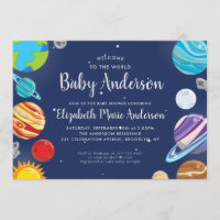 Planet Outer Space Galaxy Solar System Baby shower