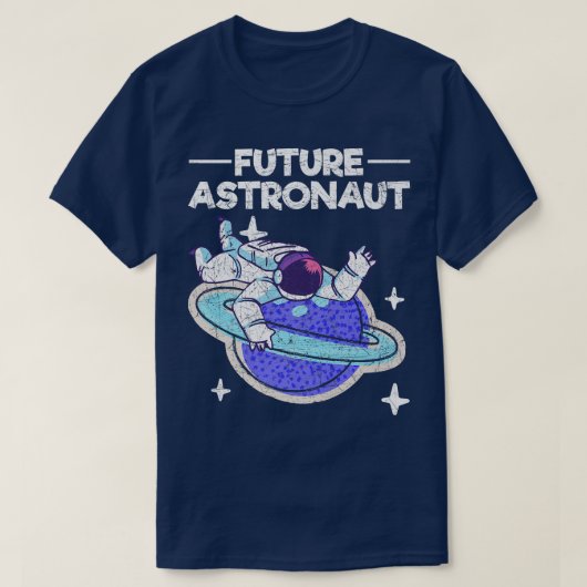Planet Outer Space Science Universe Future Astrona T-shirt (Design voorkant)