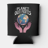 Planet Over Profits Klimaatverandering Is Echt Blikjeskoeler (Voorkant)