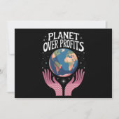 Planet Over Profits Klimaatverandering Is Echt Kaart (Voorkant)