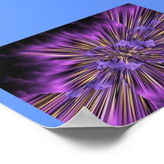 Planet Paarse Super Nova Poster (Hoek)